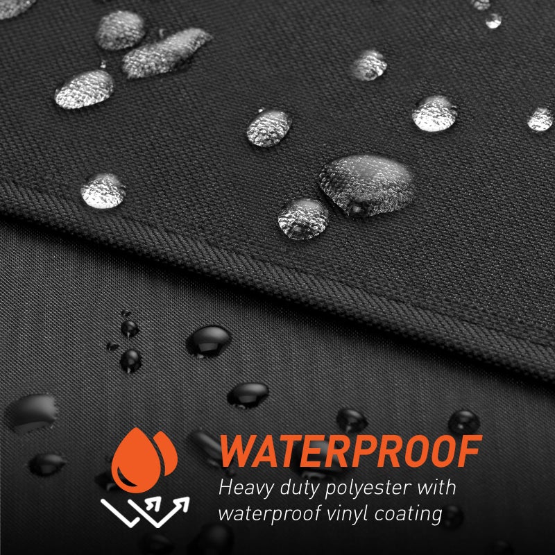 Arcedo Vertical Smoker Cover Compatible with Pit Boss Copperhead 4, 5, 7 Series, PBV4PS2, PBV4NX, Pro 4-Series, Heavy Duty Waterproof Outdoor Wood Pellet Grill Cover for PB 73550, Black - Image 5
